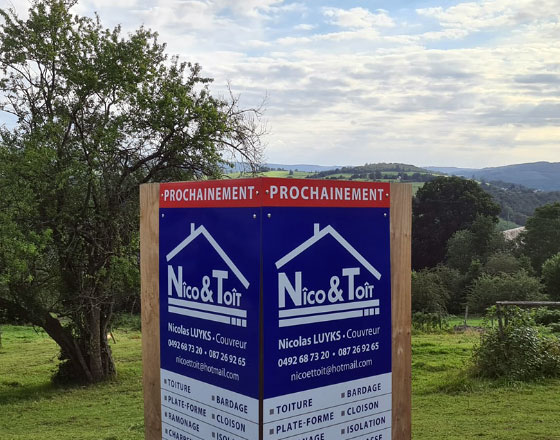 panneau nico et toit a stoumont